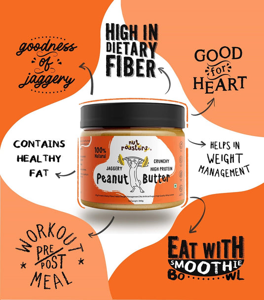 High Protein Jaggery Peanut Butter with Whey
